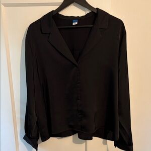 Old Navy Black Button Down Shirt